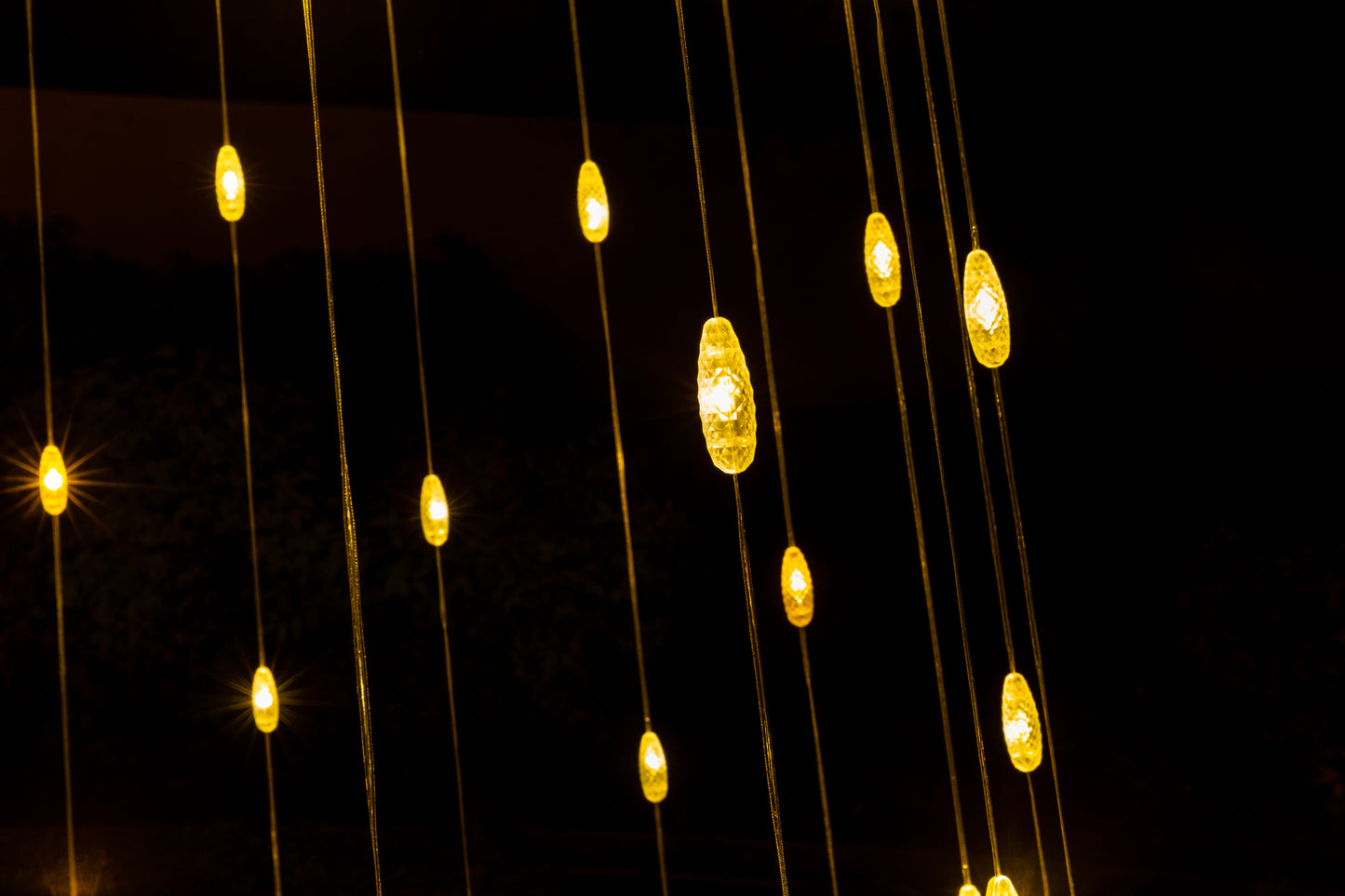 LED Holiday Decor - Outdoor Multi-Color or Warm White Light Strand Tree with Collapsible Base and Wireless Remote