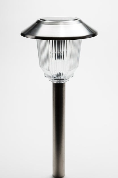 Set of 8 Solar Power Olympus Path Stainless Finished Lights 33868/8