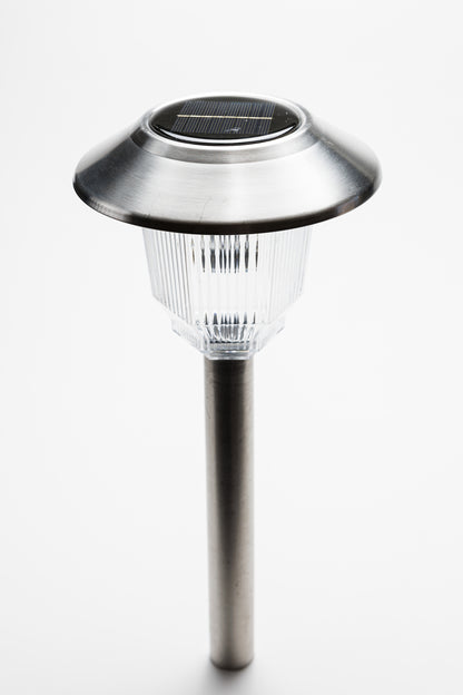 Set of 8 Solar Power Olympus Path Stainless Finished Lights 33868/8