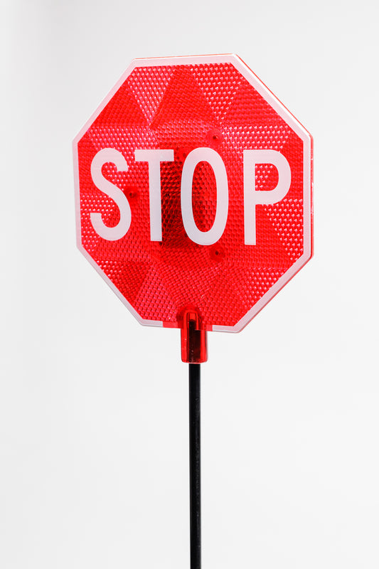 LED Stop Sign Parking Assistant for Garage with Flashing Signal