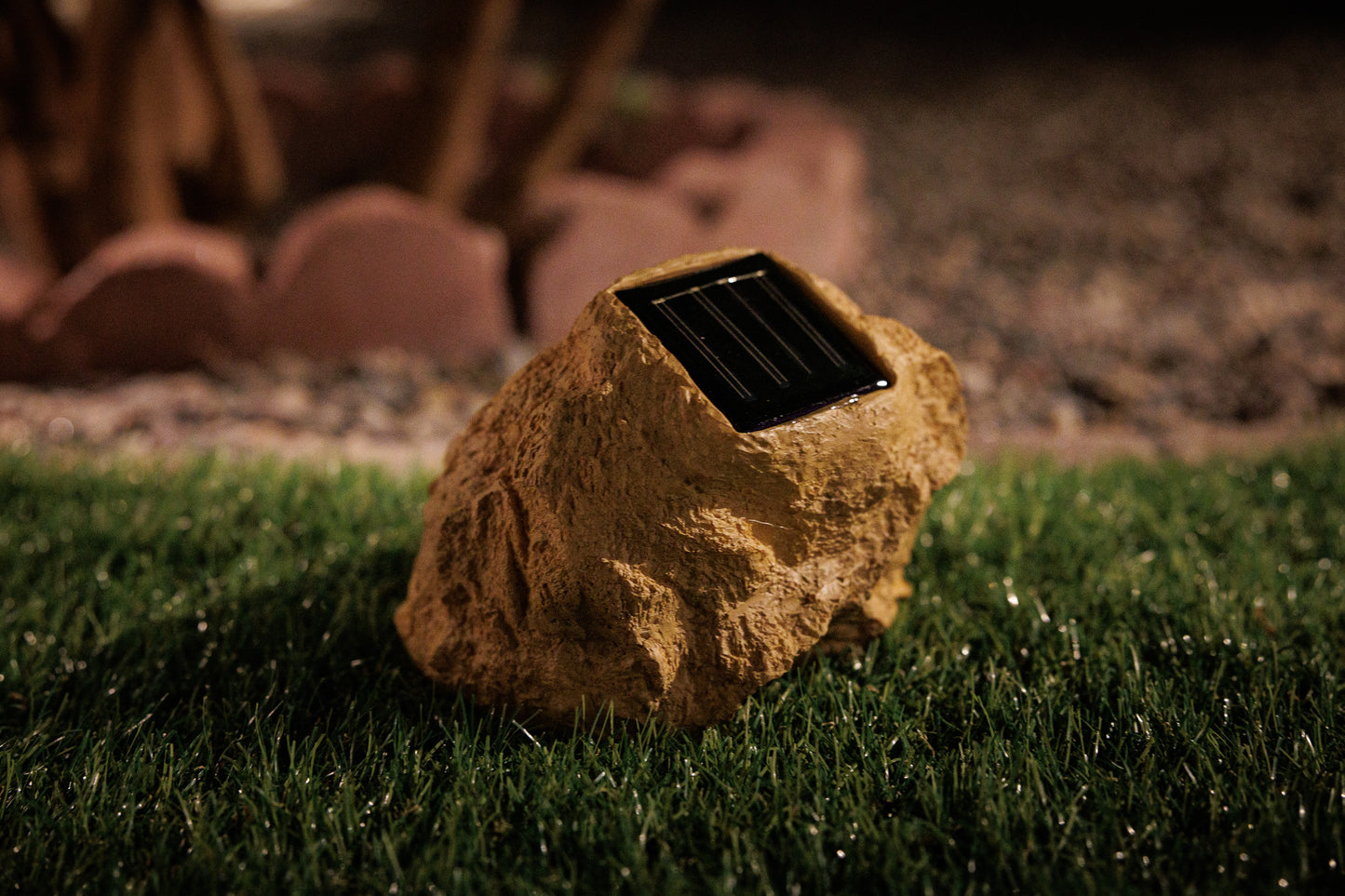 Set of 3 Solar Power Jumbo Rock Spot Lights