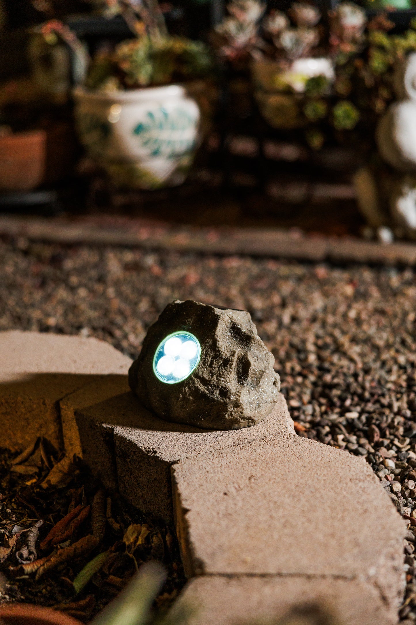 Set of 3 Solar Power Jumbo Rock Spot Lights