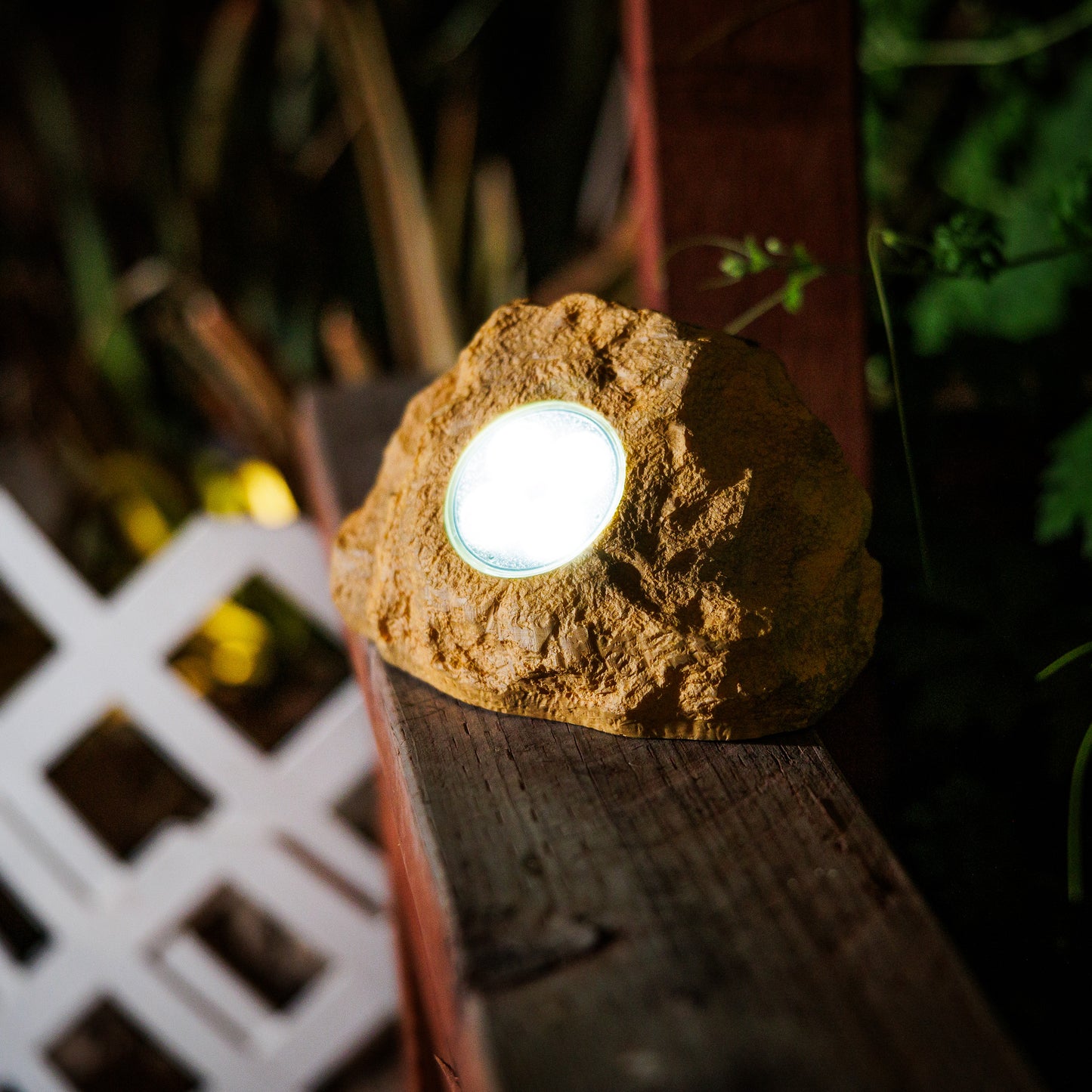 Set of 3 Solar Power Jumbo Rock Spot Lights