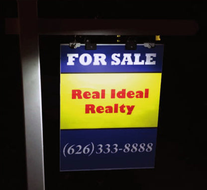 SOLAR DUAL SIDE REAL ESTATE SIGN LIGHTS